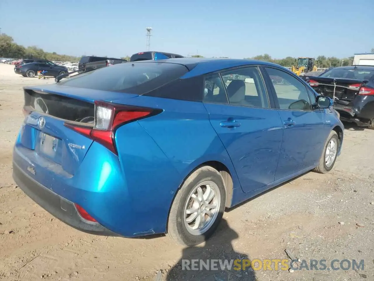 3 Photograph of a damaged car JTDKARFU9K3080615 TOYOTA PRIUS 2019