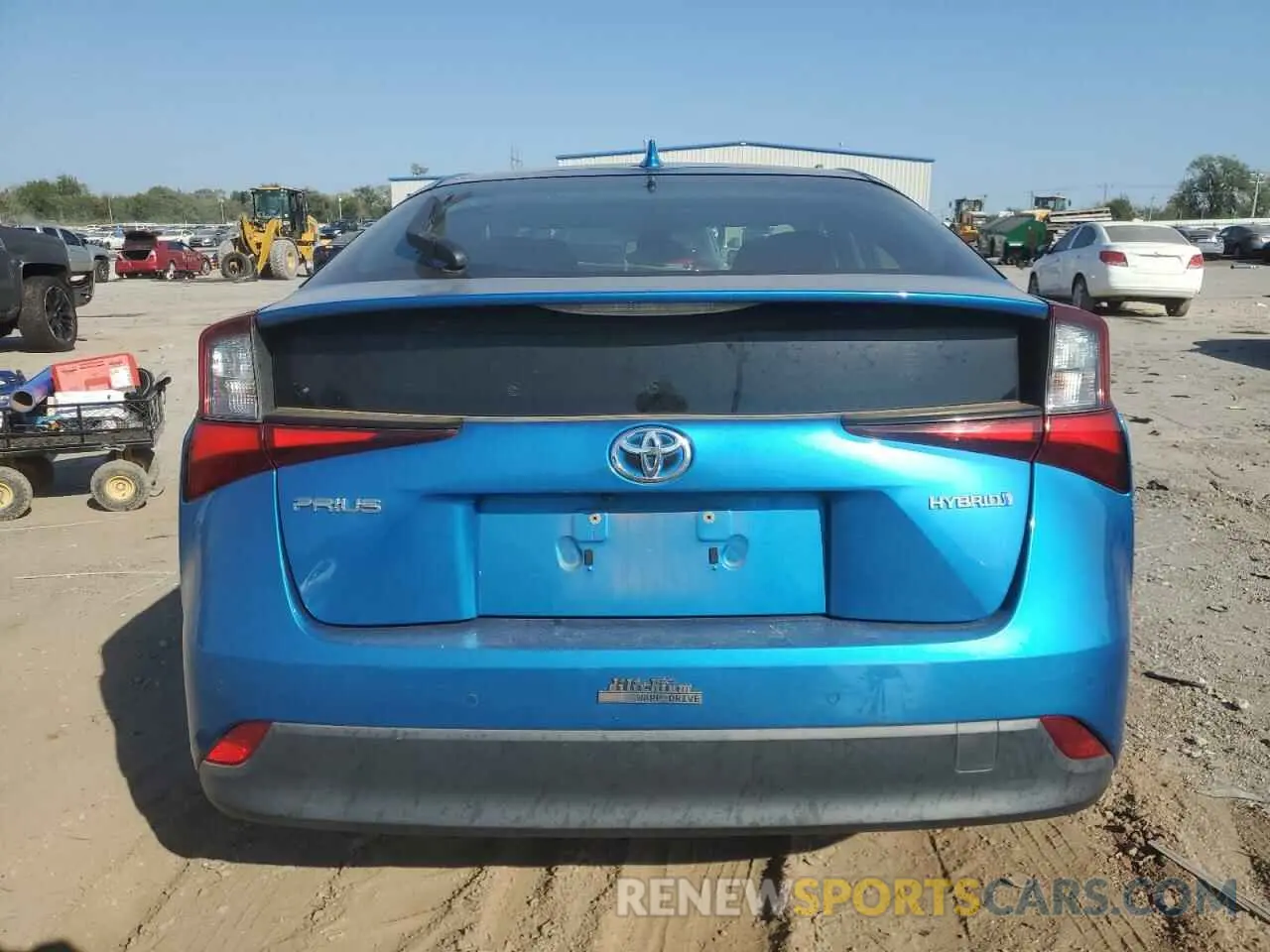 6 Photograph of a damaged car JTDKARFU9K3080615 TOYOTA PRIUS 2019