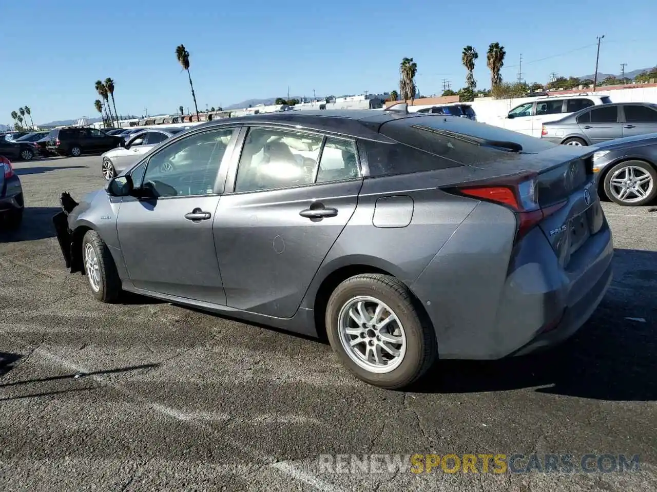 2 Photograph of a damaged car JTDKARFU9K3084003 TOYOTA PRIUS 2019