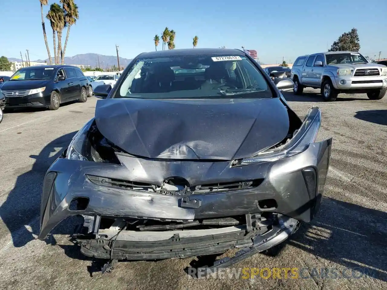 5 Photograph of a damaged car JTDKARFU9K3084003 TOYOTA PRIUS 2019