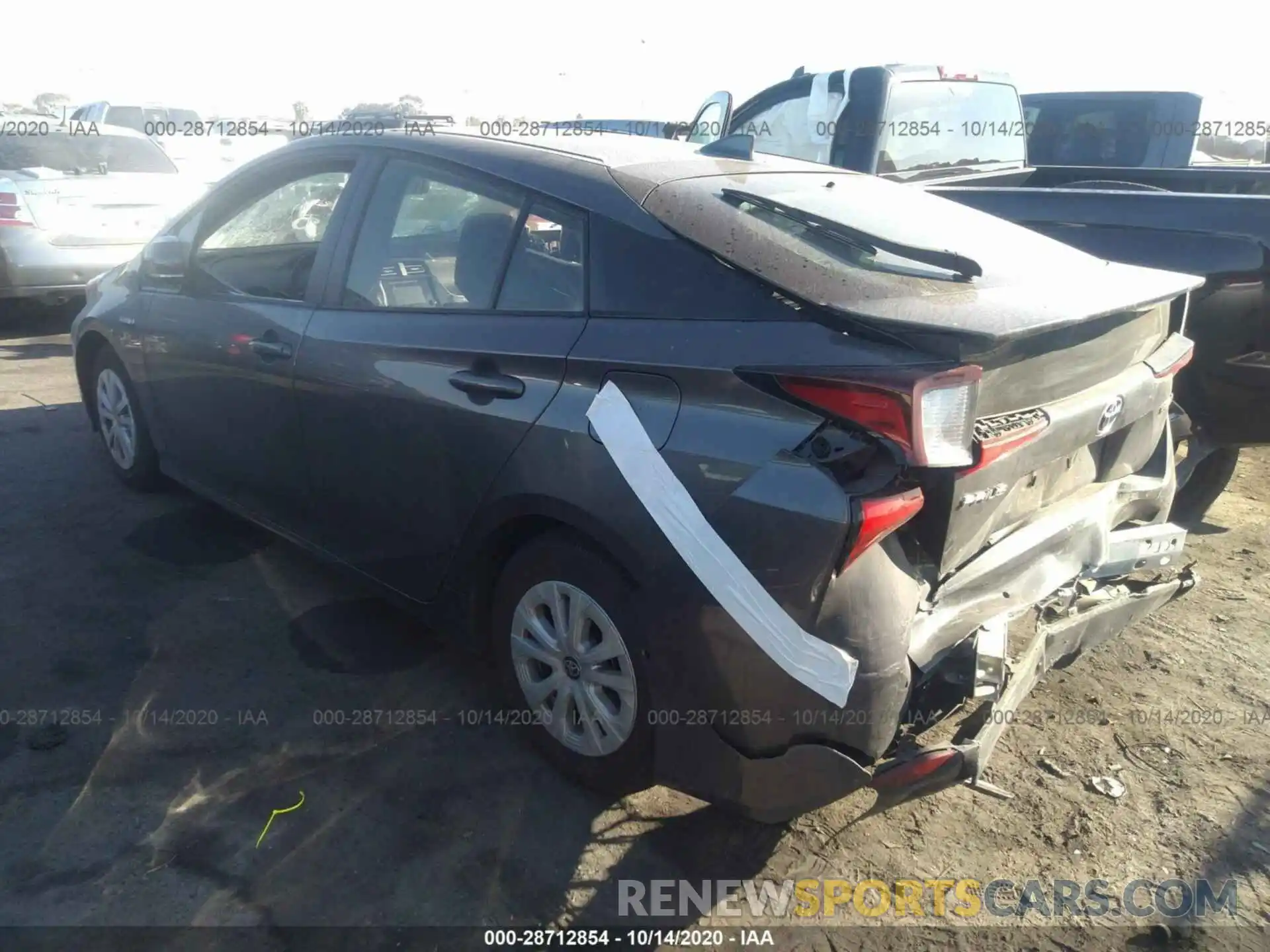 3 Photograph of a damaged car JTDKARFU9K3086110 TOYOTA PRIUS 2019