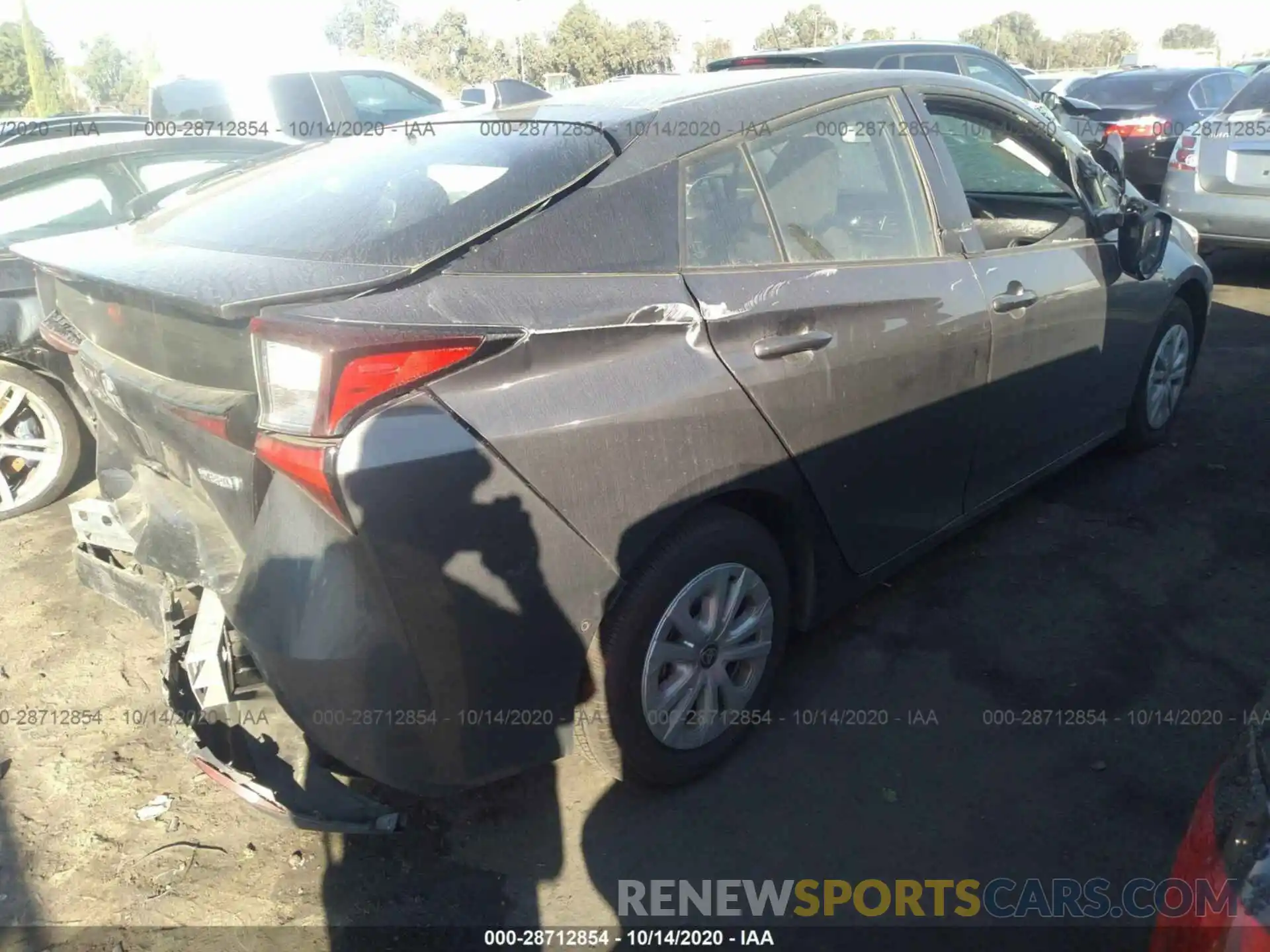 4 Photograph of a damaged car JTDKARFU9K3086110 TOYOTA PRIUS 2019