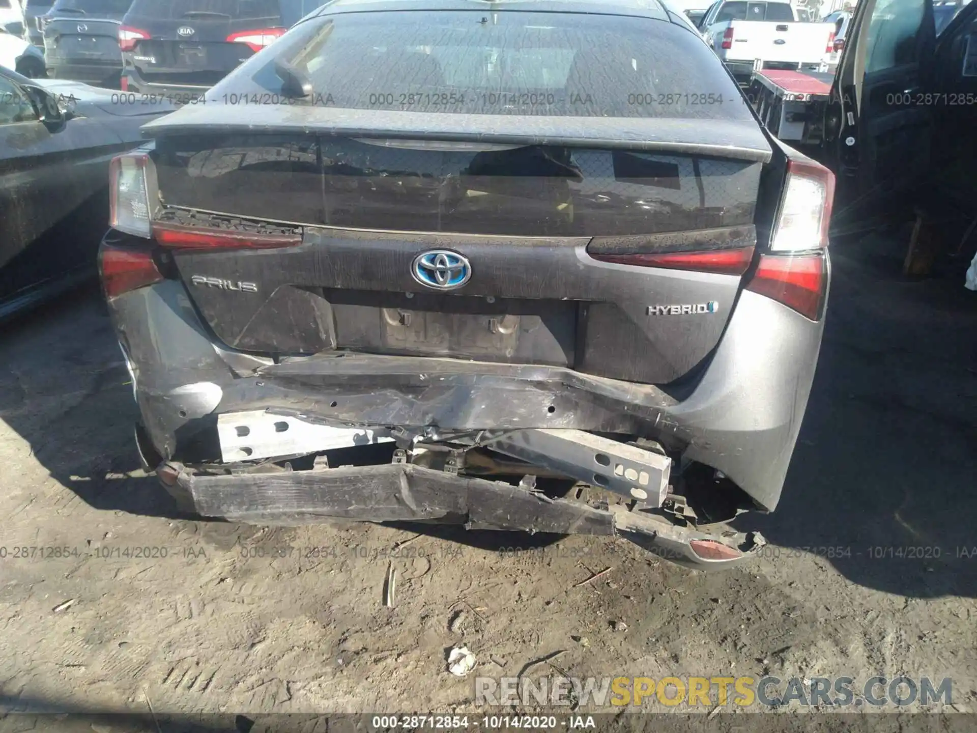 6 Photograph of a damaged car JTDKARFU9K3086110 TOYOTA PRIUS 2019