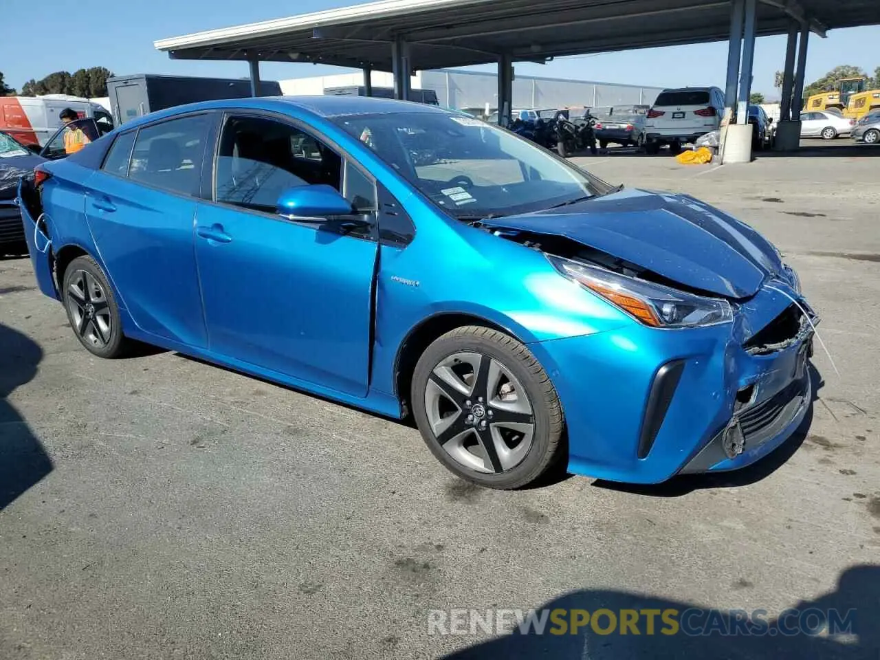 4 Photograph of a damaged car JTDKARFU9K3091923 TOYOTA PRIUS 2019
