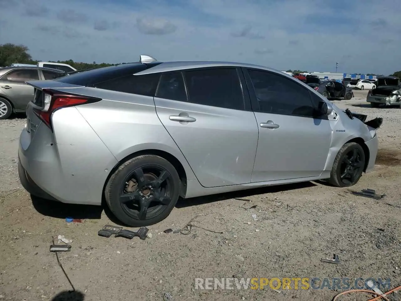 3 Photograph of a damaged car JTDKARFU9K3092229 TOYOTA PRIUS 2019