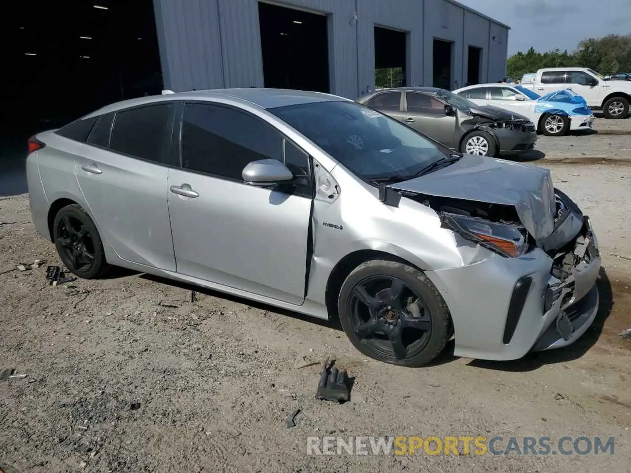 4 Photograph of a damaged car JTDKARFU9K3092229 TOYOTA PRIUS 2019