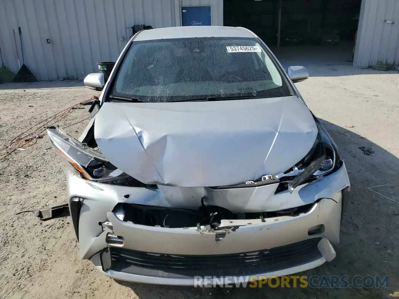 5 Photograph of a damaged car JTDKARFU9K3092229 TOYOTA PRIUS 2019