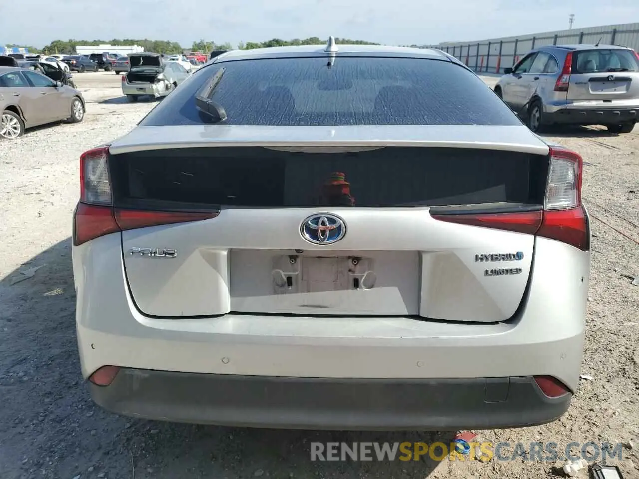 6 Photograph of a damaged car JTDKARFU9K3092229 TOYOTA PRIUS 2019