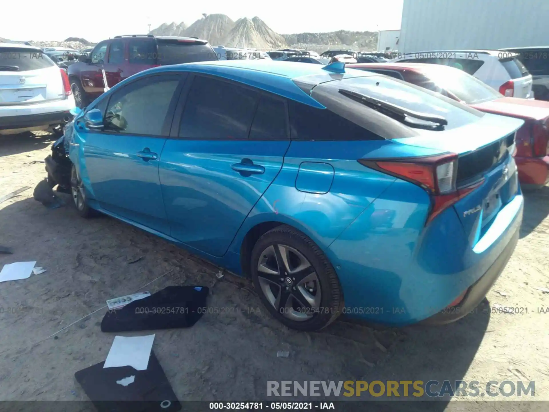 3 Photograph of a damaged car JTDKARFU9K3092506 TOYOTA PRIUS 2019