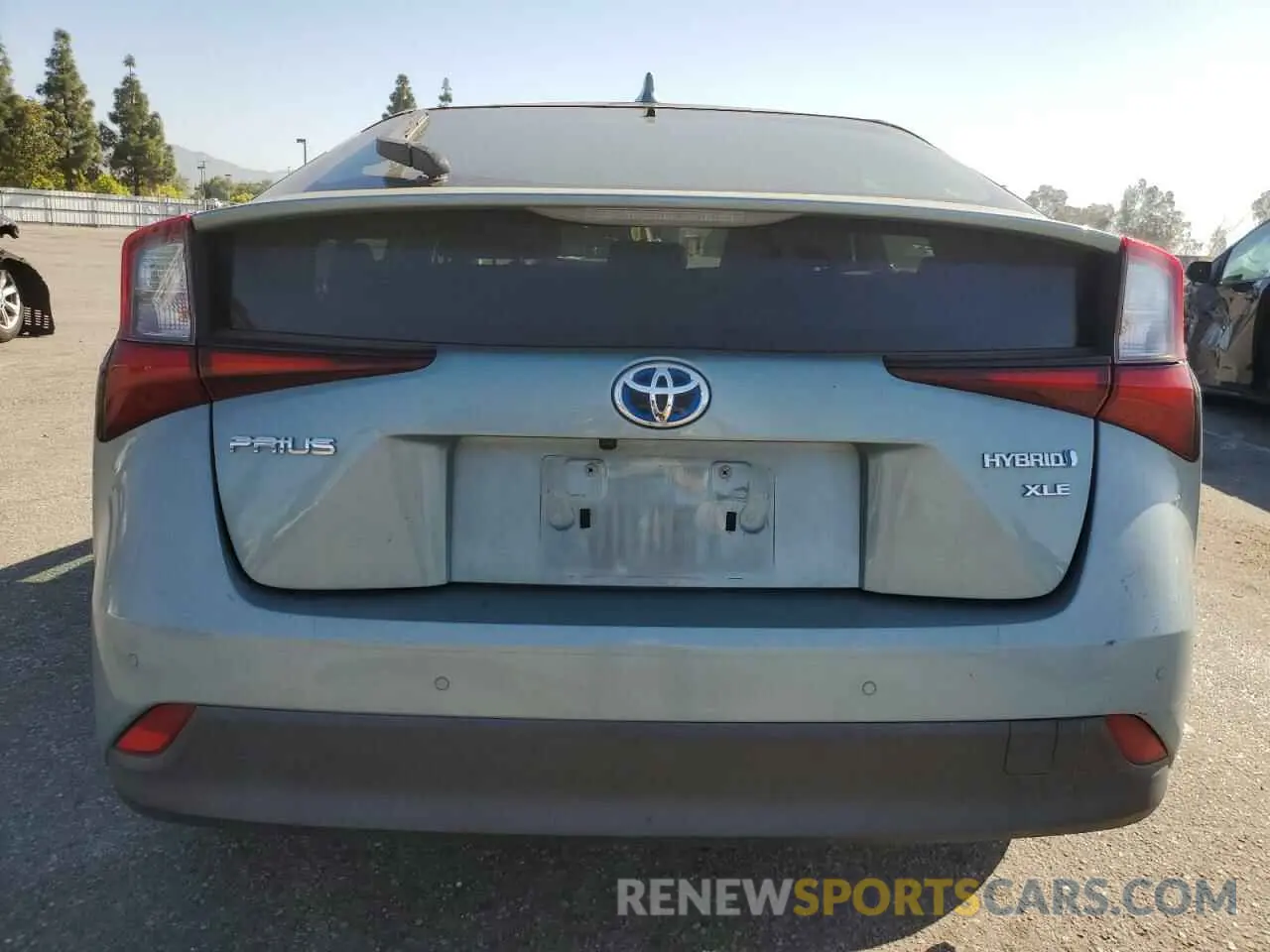 6 Photograph of a damaged car JTDKARFU9K3099164 TOYOTA PRIUS 2019