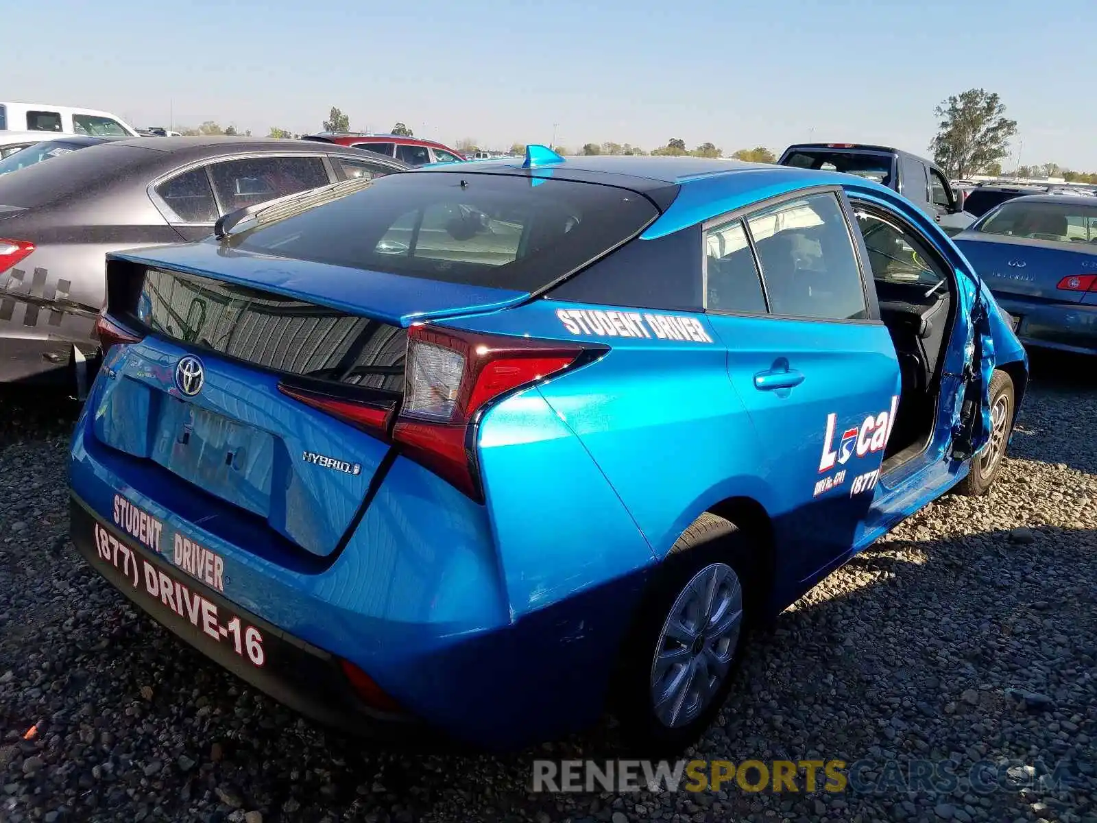 4 Photograph of a damaged car JTDKARFU9K3101138 TOYOTA PRIUS 2019