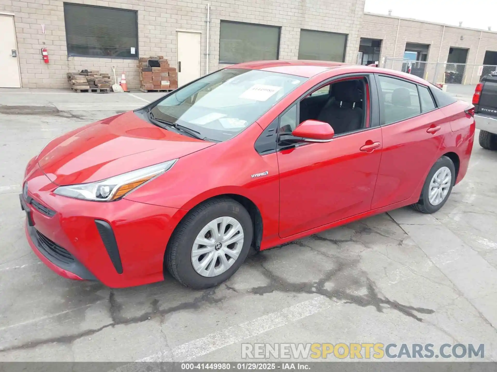 2 Photograph of a damaged car JTDKARFUXK3069302 TOYOTA PRIUS 2019