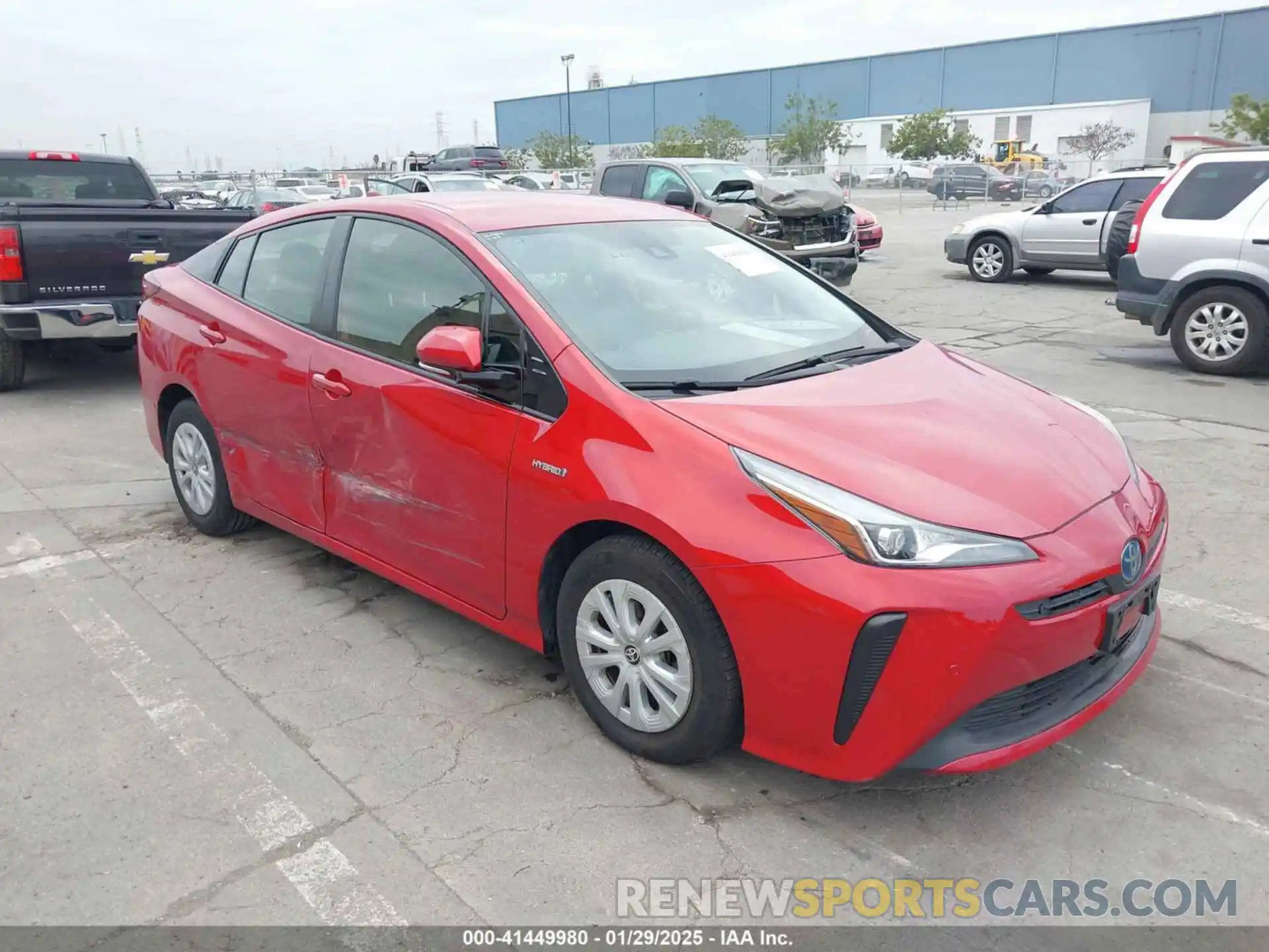 6 Photograph of a damaged car JTDKARFUXK3069302 TOYOTA PRIUS 2019