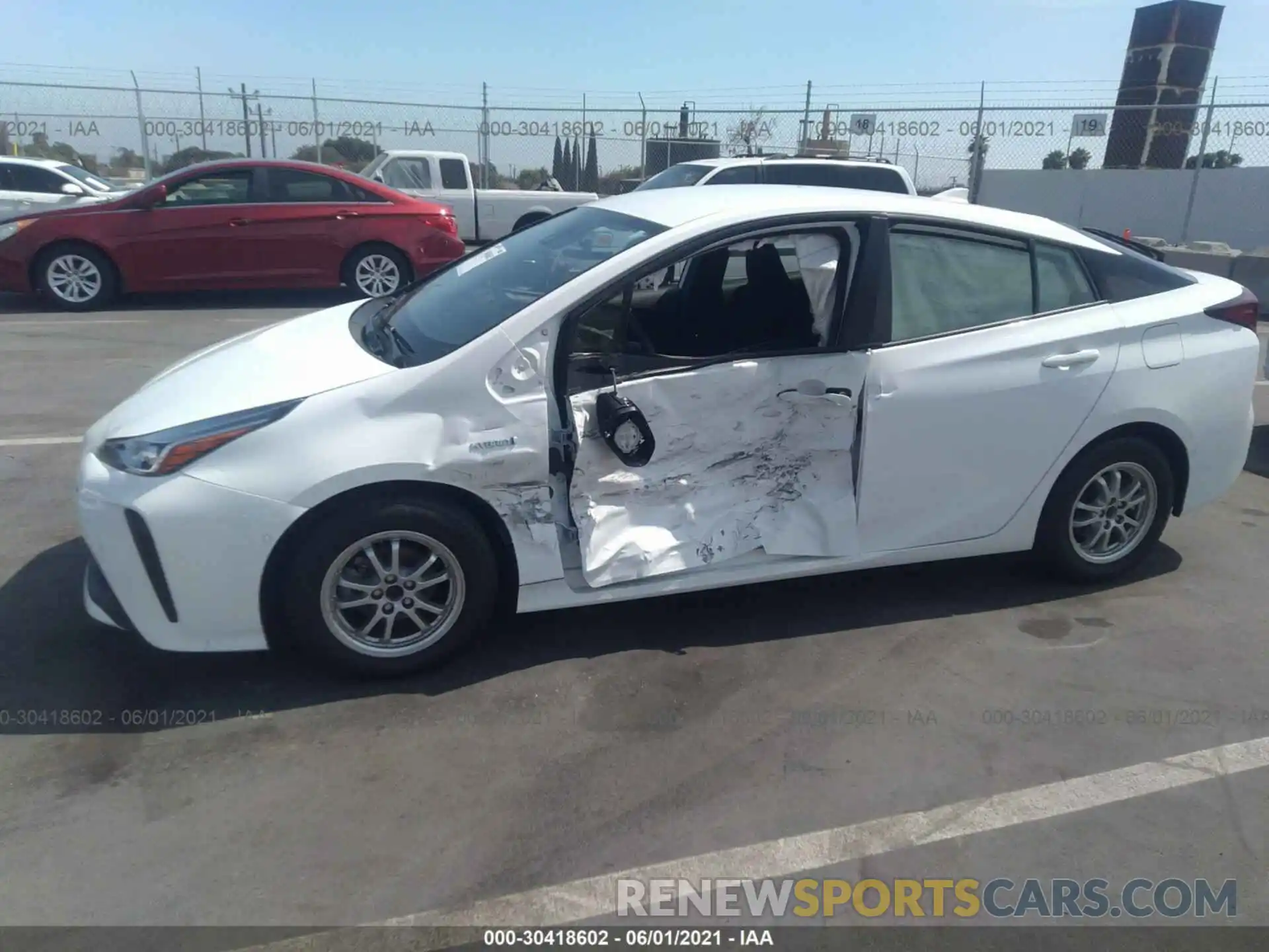 6 Photograph of a damaged car JTDKARFUXK3070384 TOYOTA PRIUS 2019