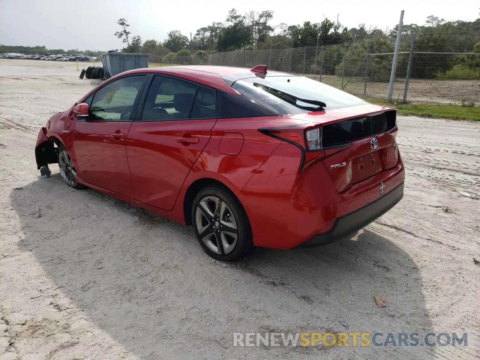 3 Photograph of a damaged car JTDKARFUXK3070837 TOYOTA PRIUS 2019