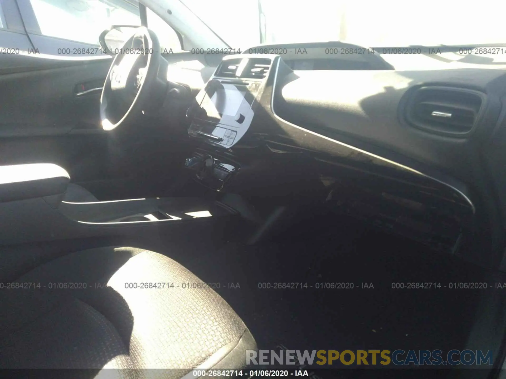 5 Photograph of a damaged car JTDKARFUXK3071647 TOYOTA PRIUS 2019
