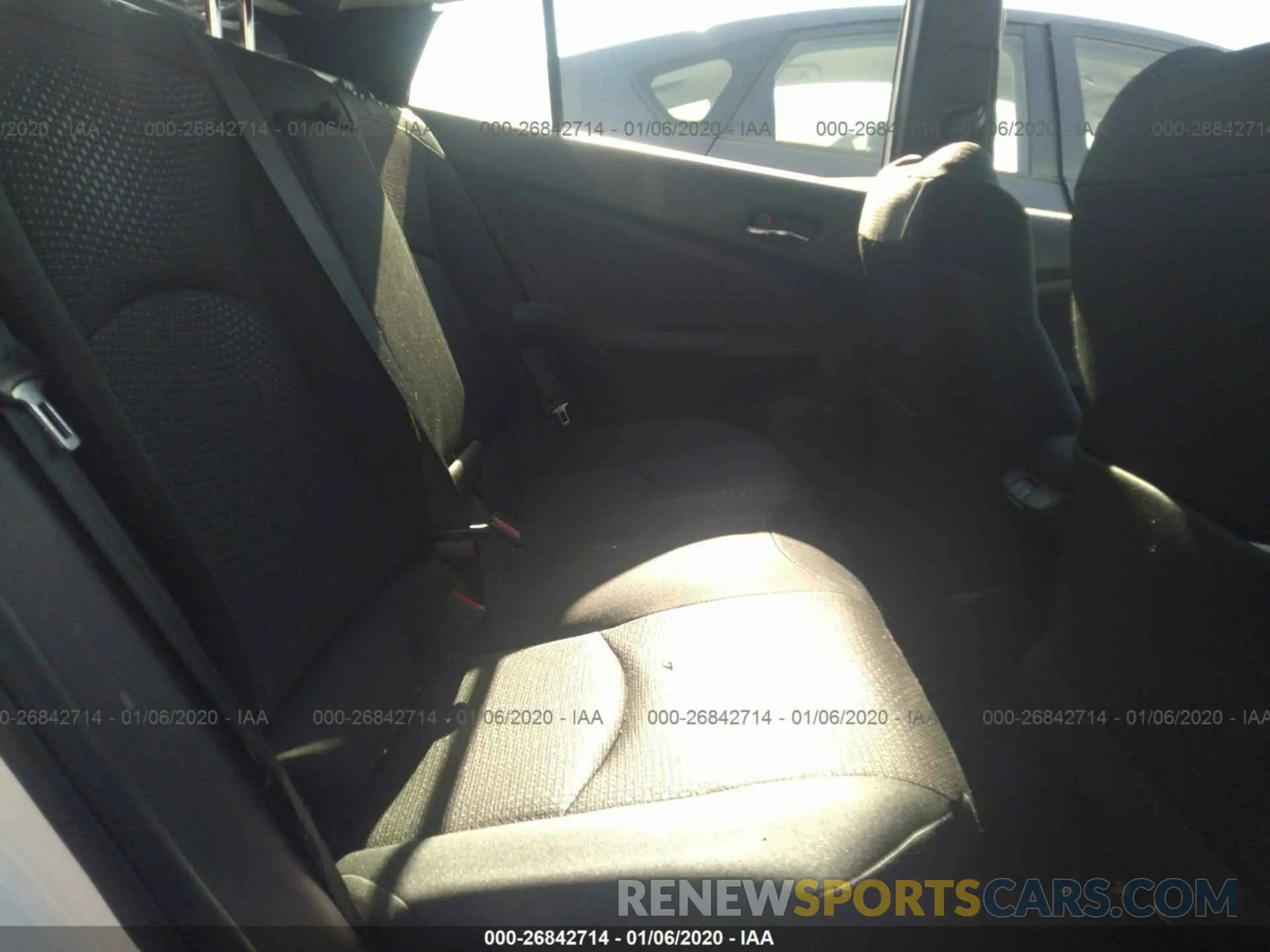 8 Photograph of a damaged car JTDKARFUXK3071647 TOYOTA PRIUS 2019