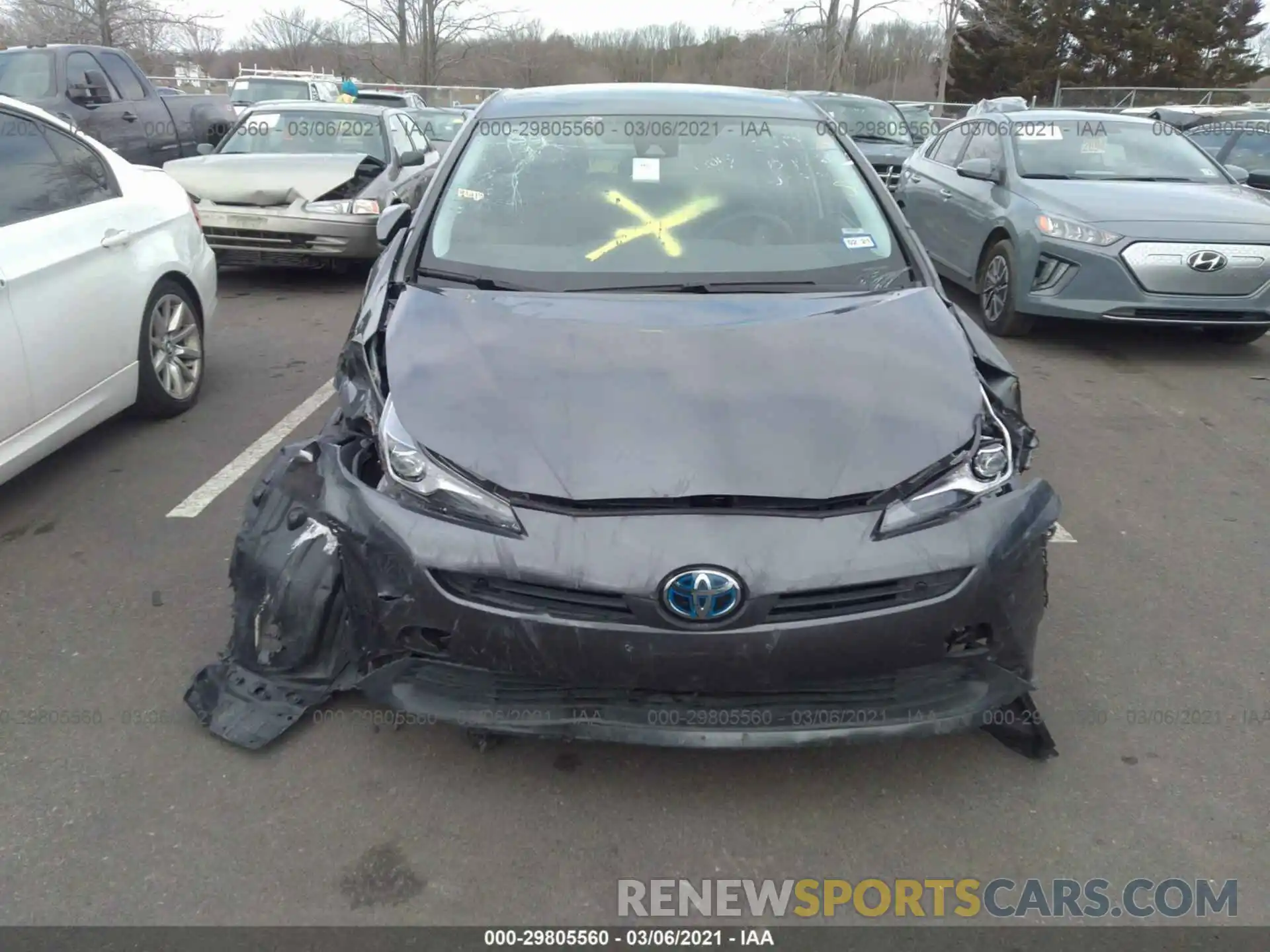 6 Photograph of a damaged car JTDKARFUXK3073186 TOYOTA PRIUS 2019