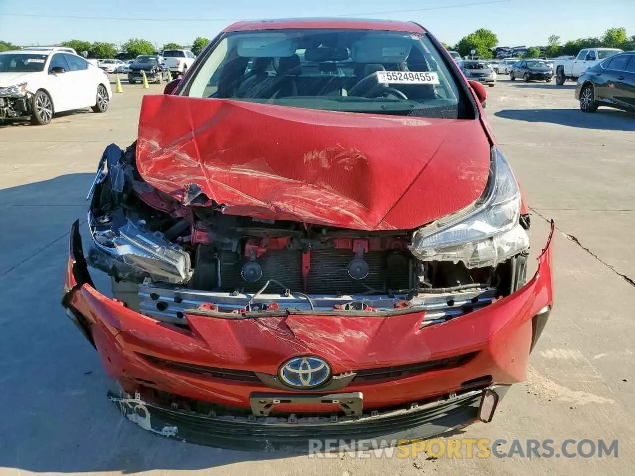 5 Photograph of a damaged car JTDKARFUXK3074614 TOYOTA PRIUS 2019