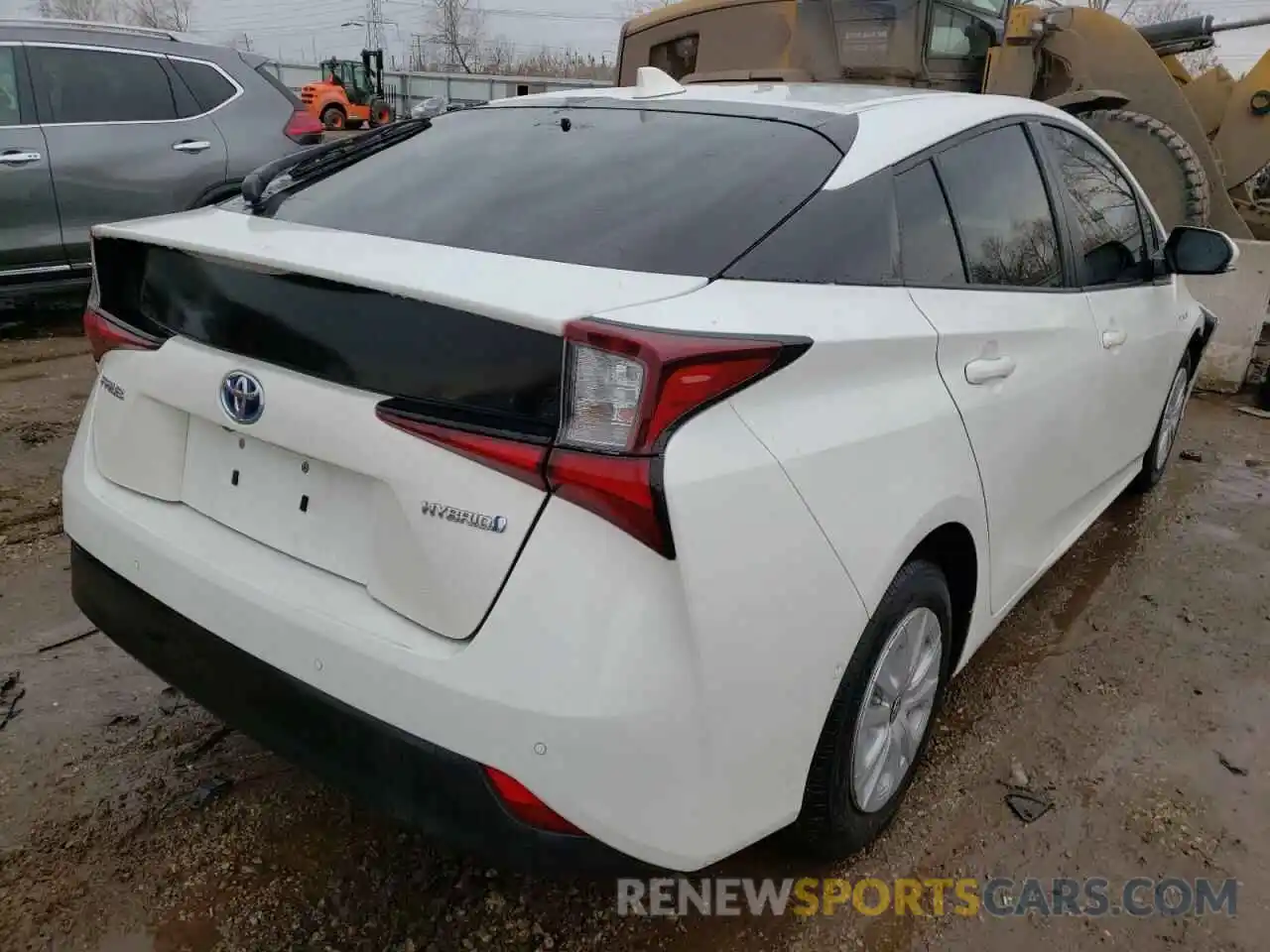 4 Photograph of a damaged car JTDKARFUXK3075312 TOYOTA PRIUS 2019