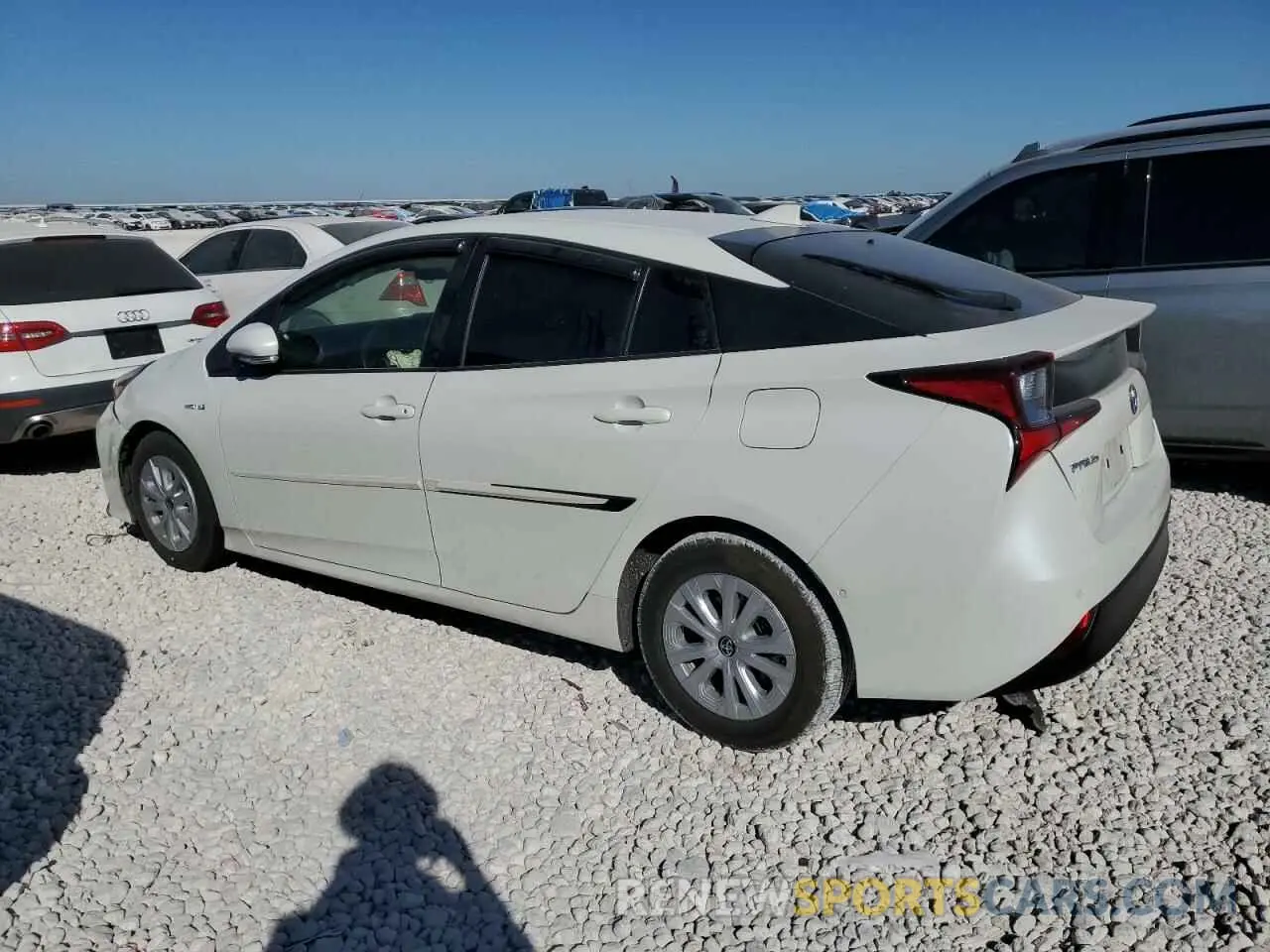 2 Photograph of a damaged car JTDKARFUXK3077822 TOYOTA PRIUS 2019