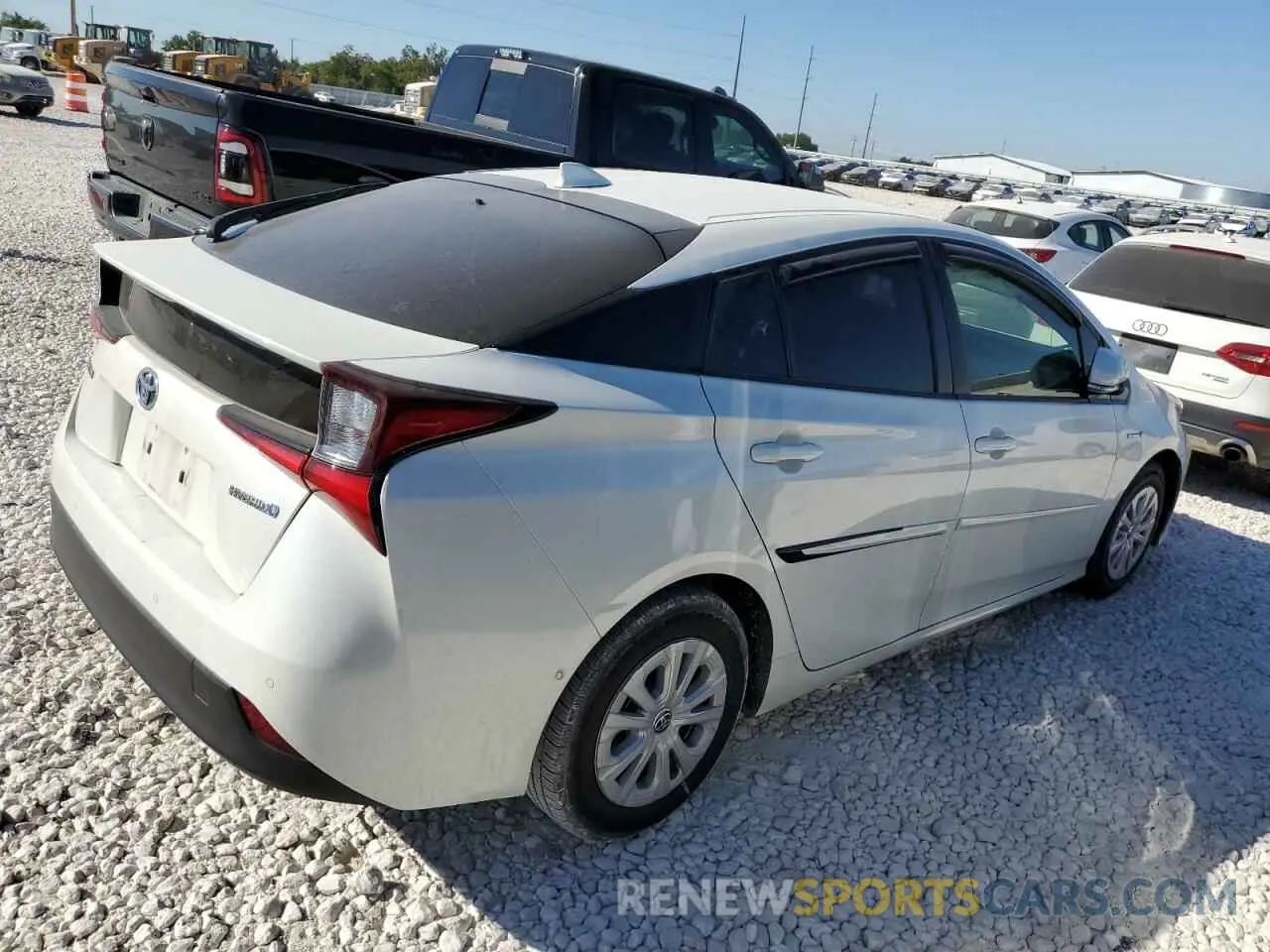 3 Photograph of a damaged car JTDKARFUXK3077822 TOYOTA PRIUS 2019