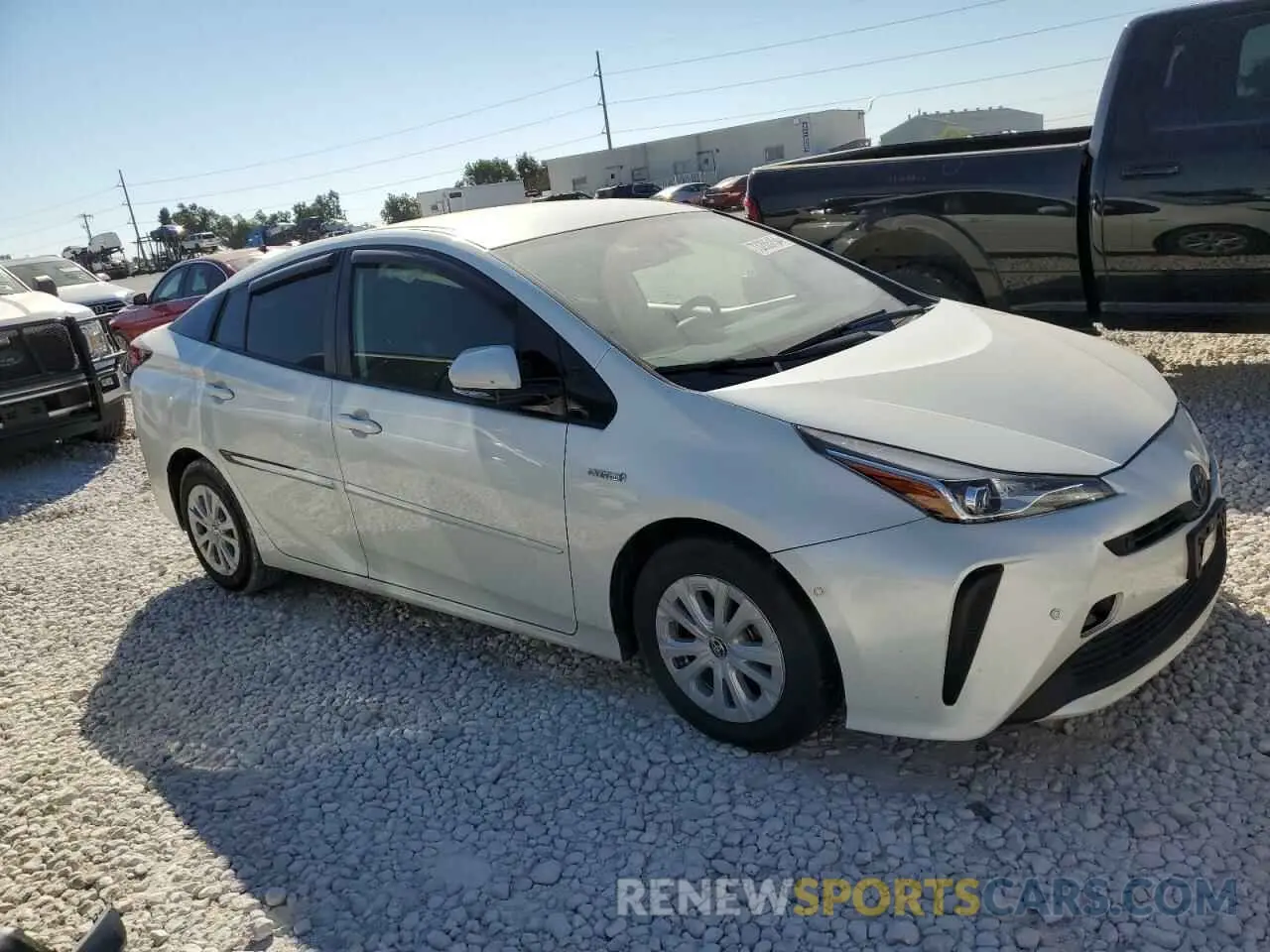4 Photograph of a damaged car JTDKARFUXK3077822 TOYOTA PRIUS 2019