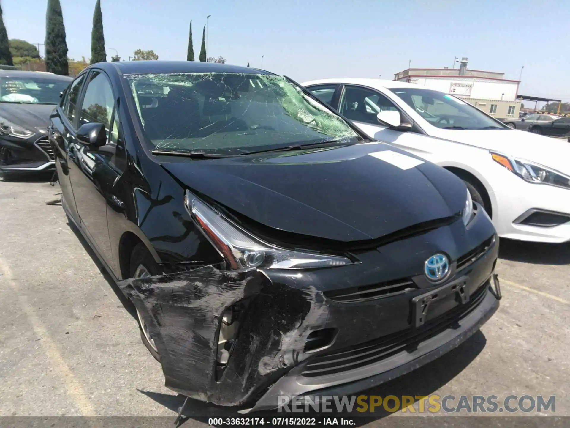 1 Photograph of a damaged car JTDKARFUXK3079439 TOYOTA PRIUS 2019