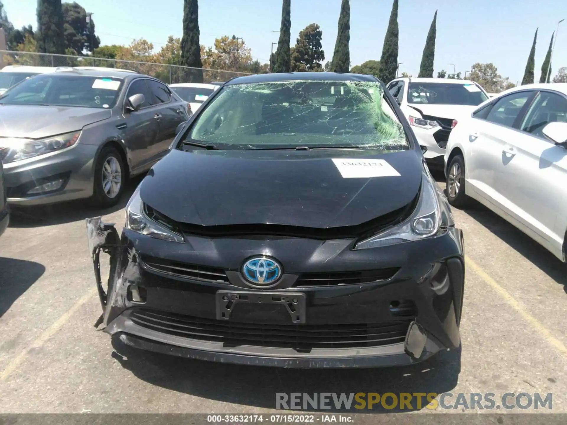 6 Photograph of a damaged car JTDKARFUXK3079439 TOYOTA PRIUS 2019