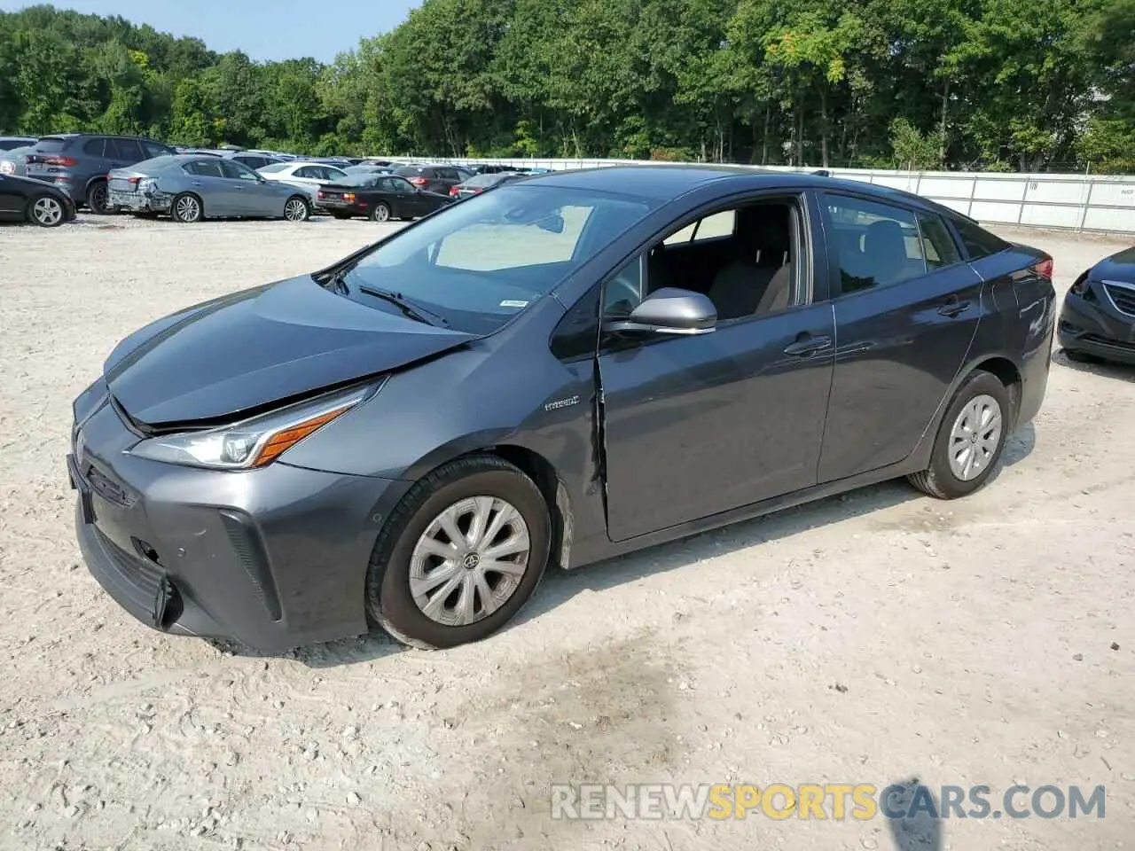 1 Photograph of a damaged car JTDKARFUXK3080655 TOYOTA PRIUS 2019