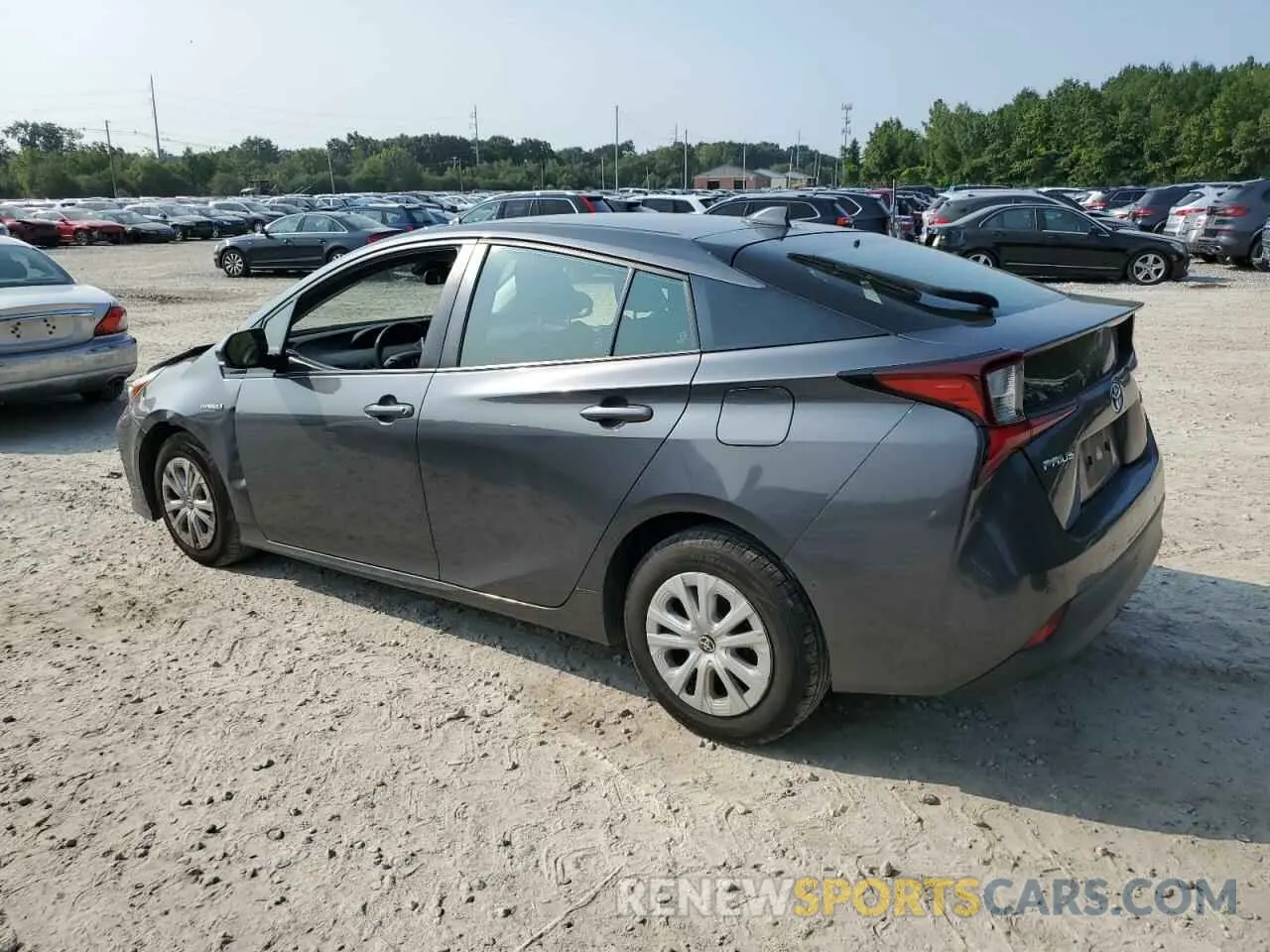 2 Photograph of a damaged car JTDKARFUXK3080655 TOYOTA PRIUS 2019