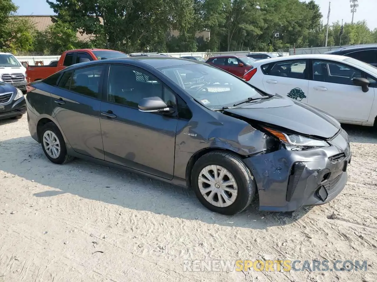 4 Photograph of a damaged car JTDKARFUXK3080655 TOYOTA PRIUS 2019