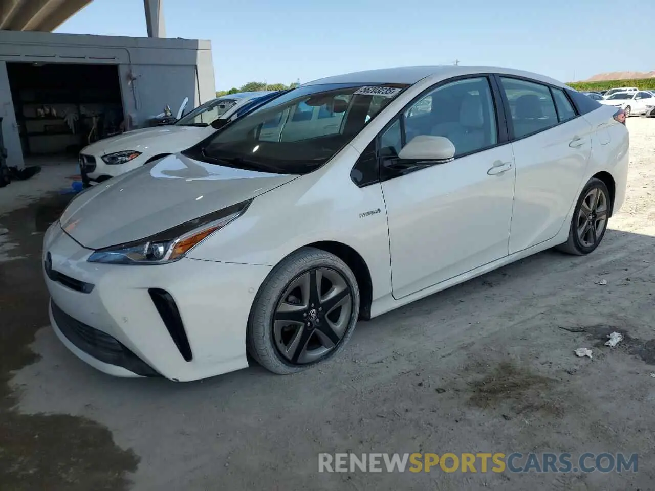 1 Photograph of a damaged car JTDKARFUXK3081451 TOYOTA PRIUS 2019