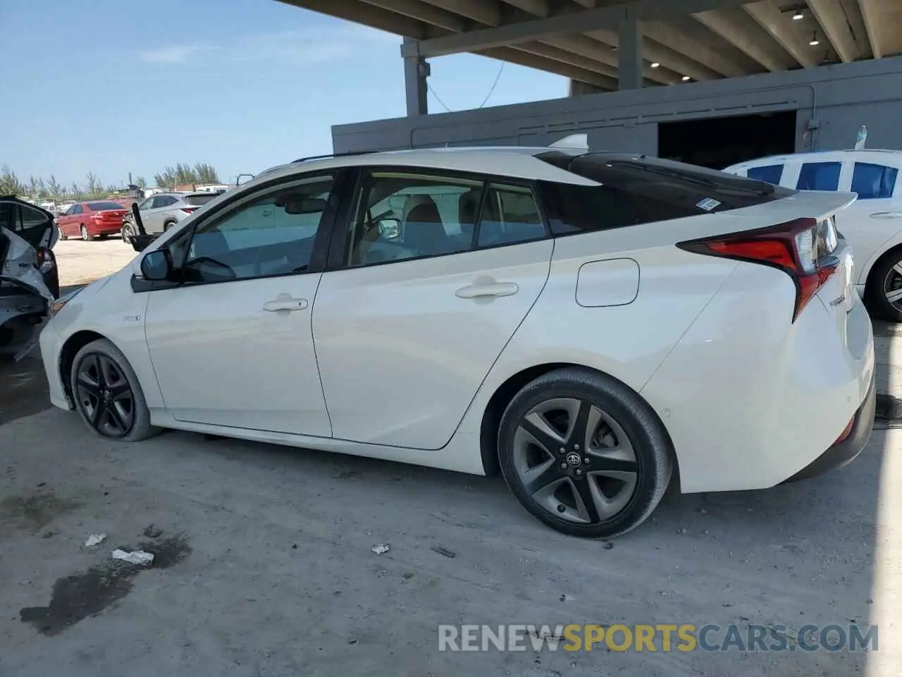 2 Photograph of a damaged car JTDKARFUXK3081451 TOYOTA PRIUS 2019