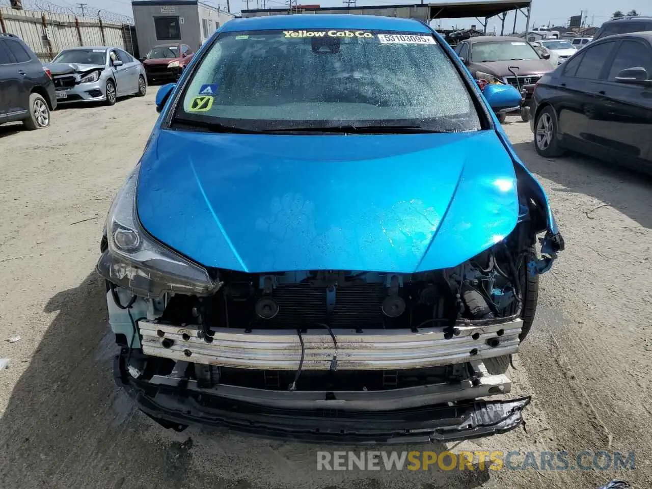 5 Photograph of a damaged car JTDKARFUXK3082616 TOYOTA PRIUS 2019