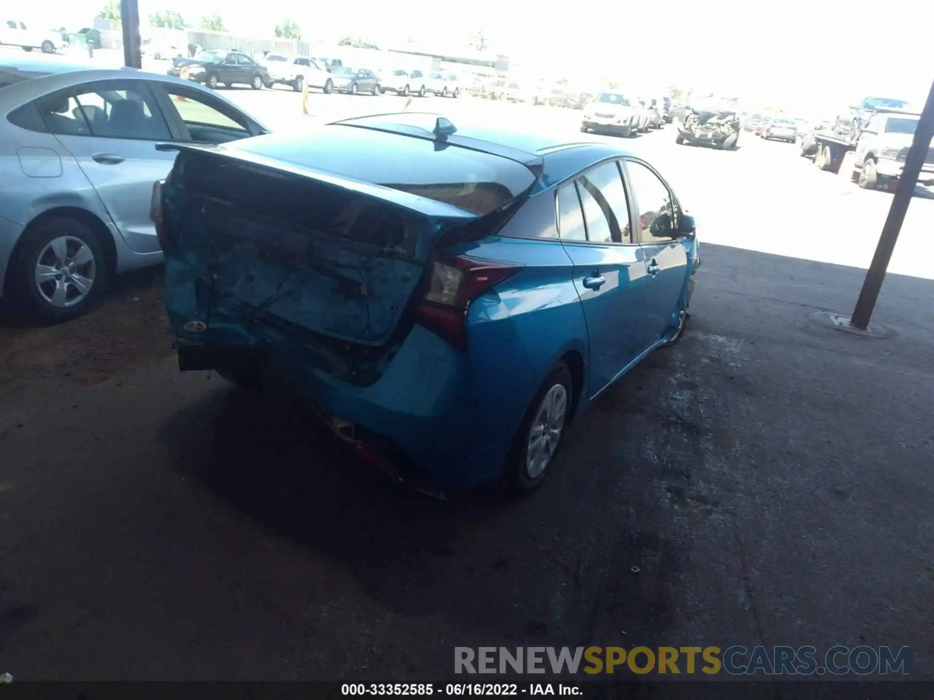 4 Photograph of a damaged car JTDKARFUXK3084902 TOYOTA PRIUS 2019