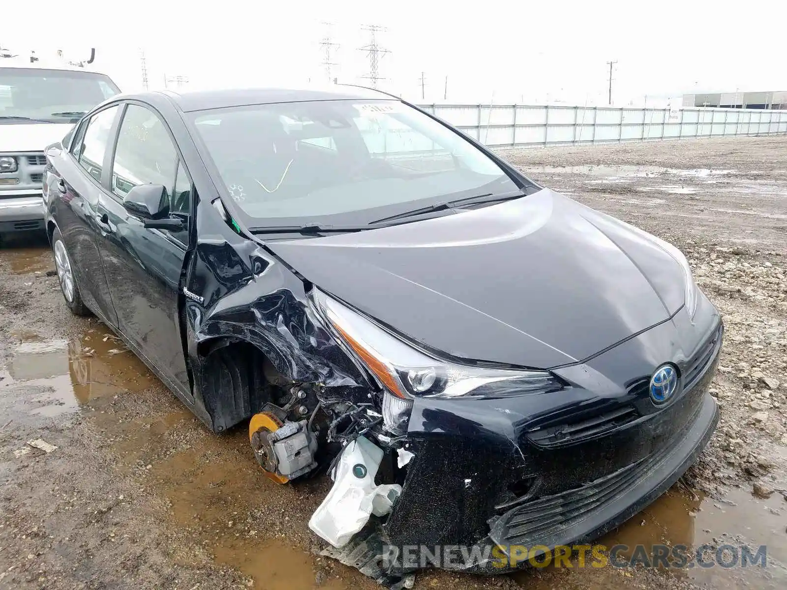 1 Photograph of a damaged car JTDKARFUXK3085922 TOYOTA PRIUS 2019