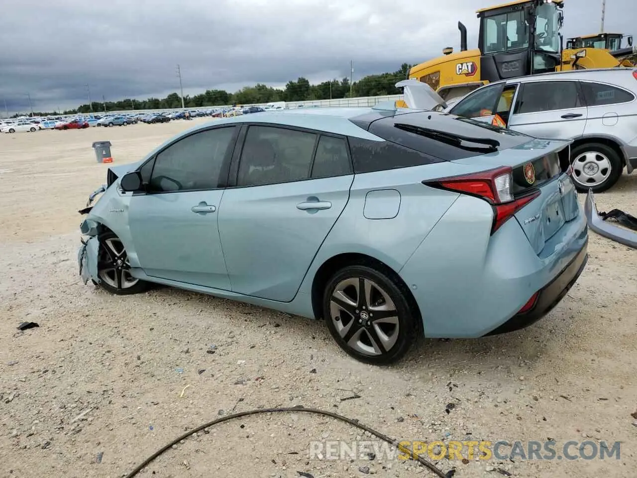 2 Photograph of a damaged car JTDKARFUXK3086312 TOYOTA PRIUS 2019