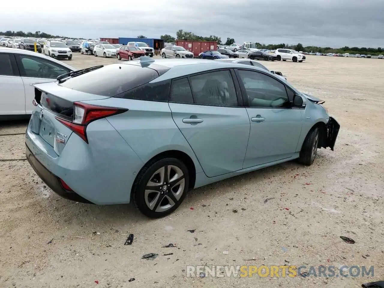 3 Photograph of a damaged car JTDKARFUXK3086312 TOYOTA PRIUS 2019