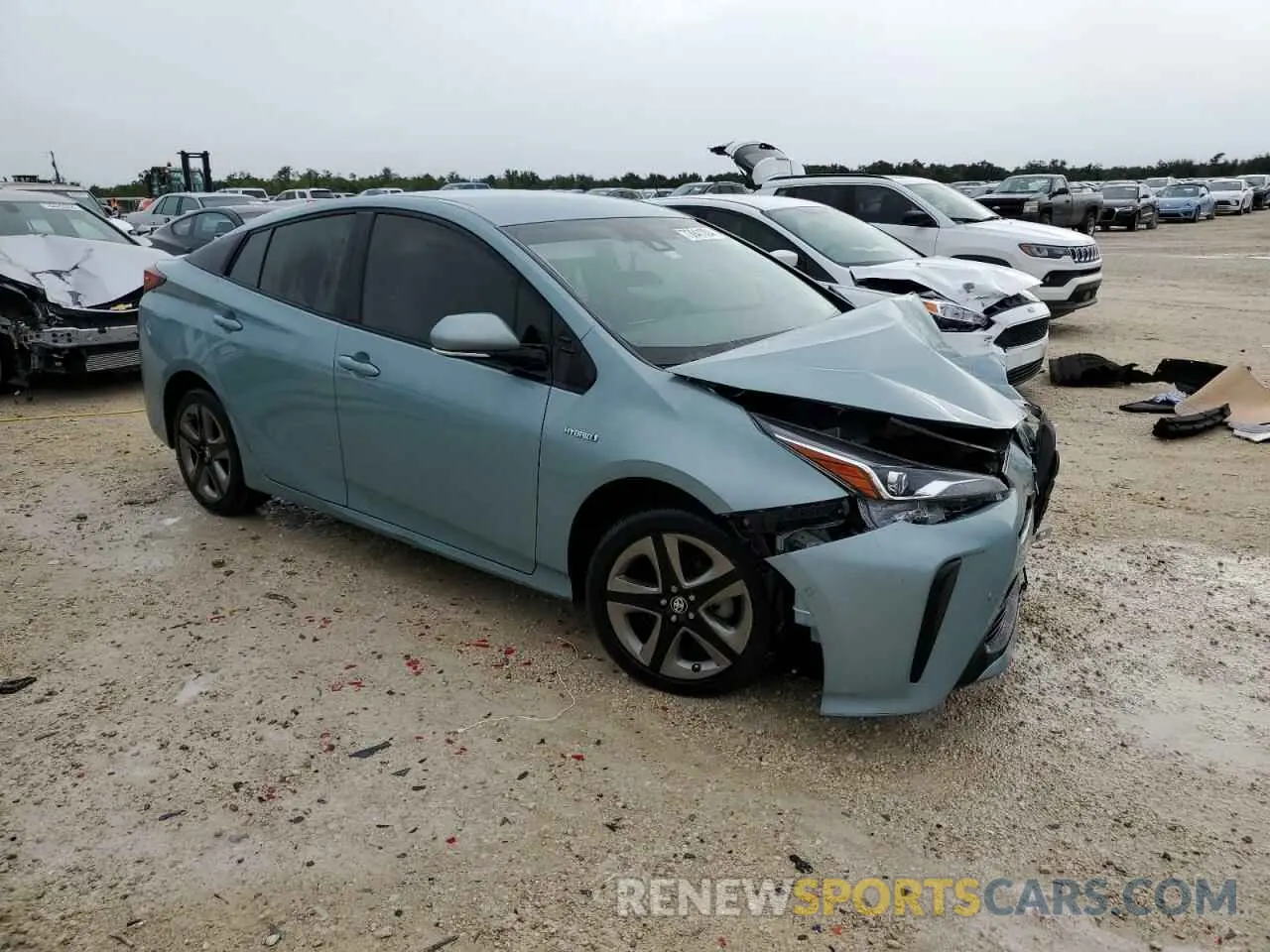 4 Photograph of a damaged car JTDKARFUXK3086312 TOYOTA PRIUS 2019