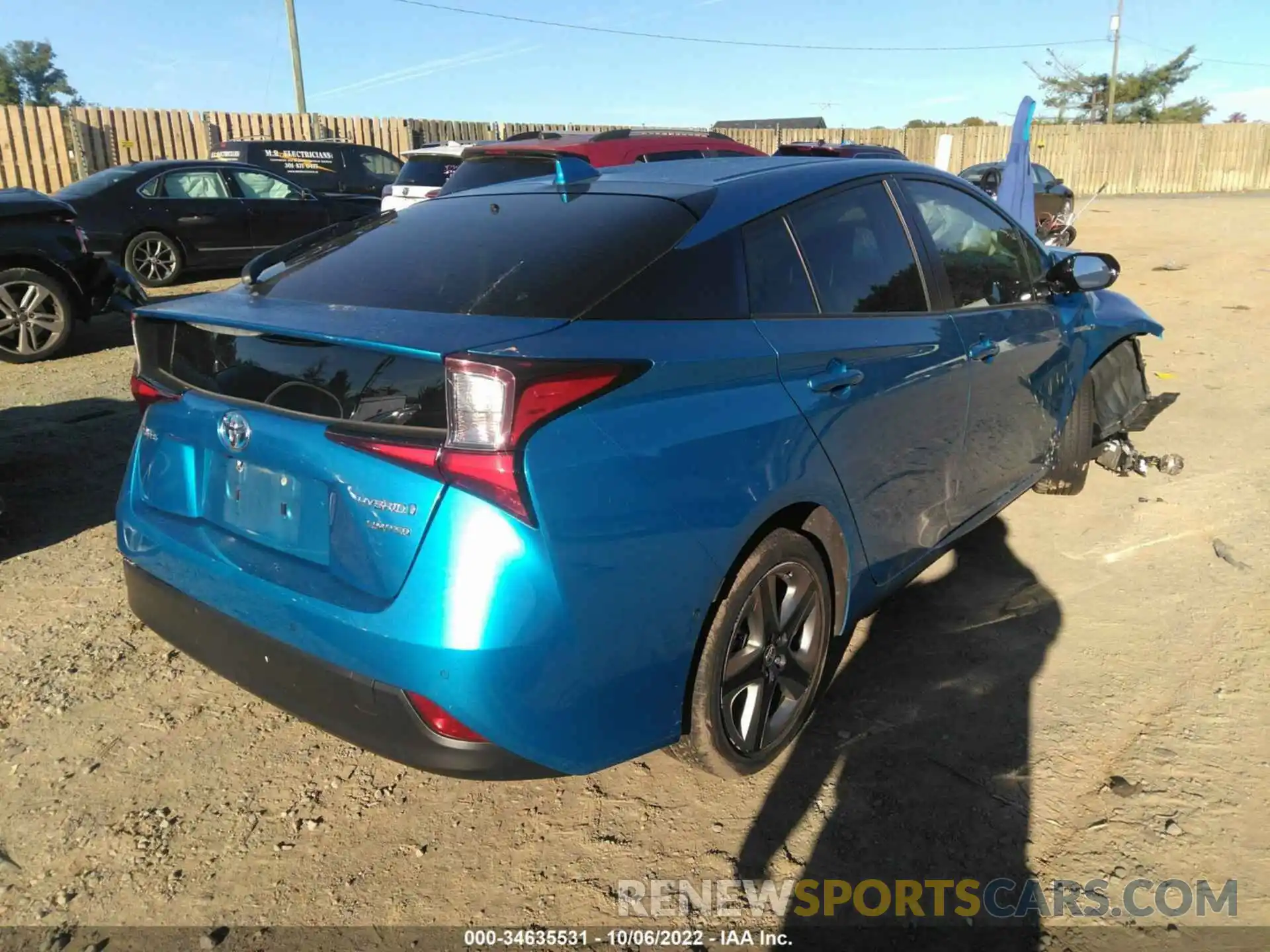 4 Photograph of a damaged car JTDKARFUXK3086939 TOYOTA PRIUS 2019