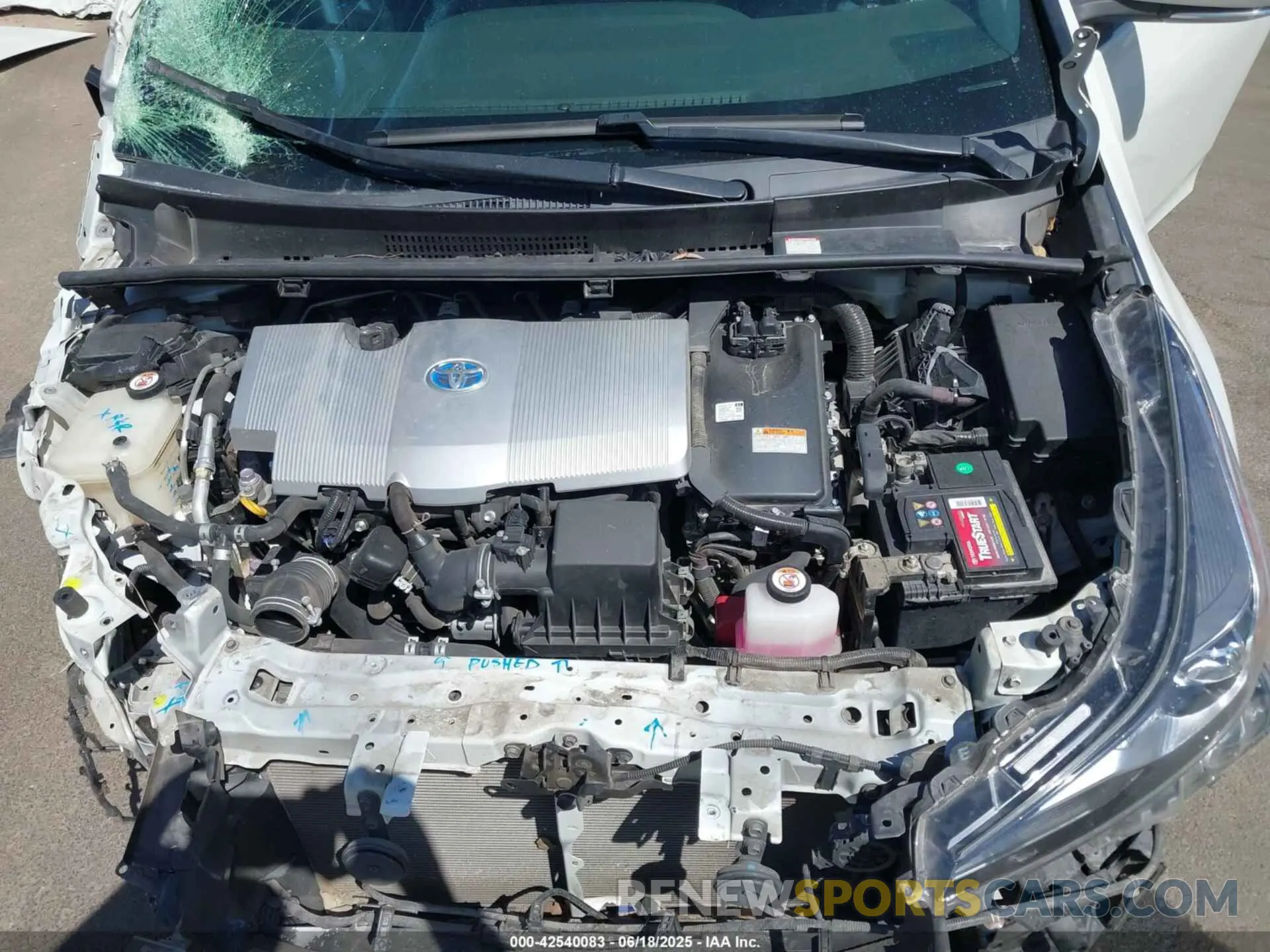 10 Photograph of a damaged car JTDKARFUXK3087590 TOYOTA PRIUS 2019