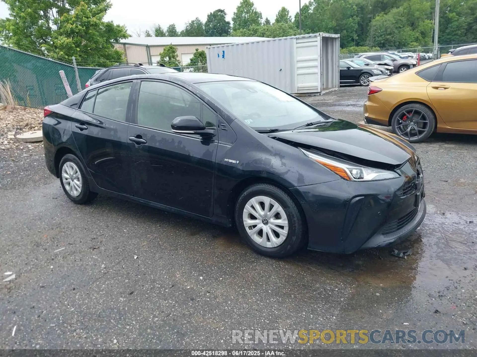 1 Photograph of a damaged car JTDKARFUXK3092501 TOYOTA PRIUS 2019