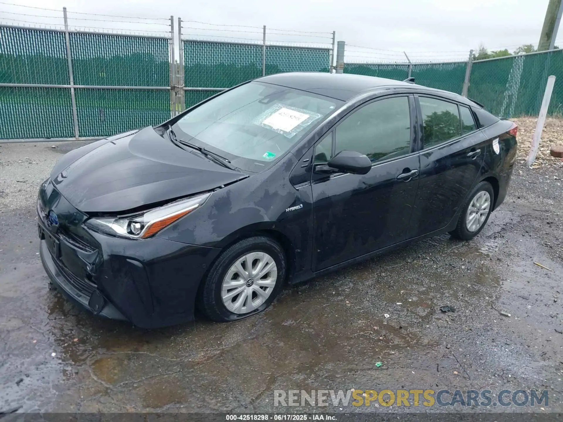 2 Photograph of a damaged car JTDKARFUXK3092501 TOYOTA PRIUS 2019