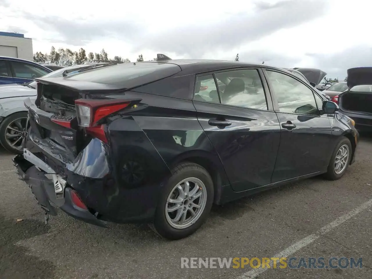 3 Photograph of a damaged car JTDKARFUXK3093051 TOYOTA PRIUS 2019