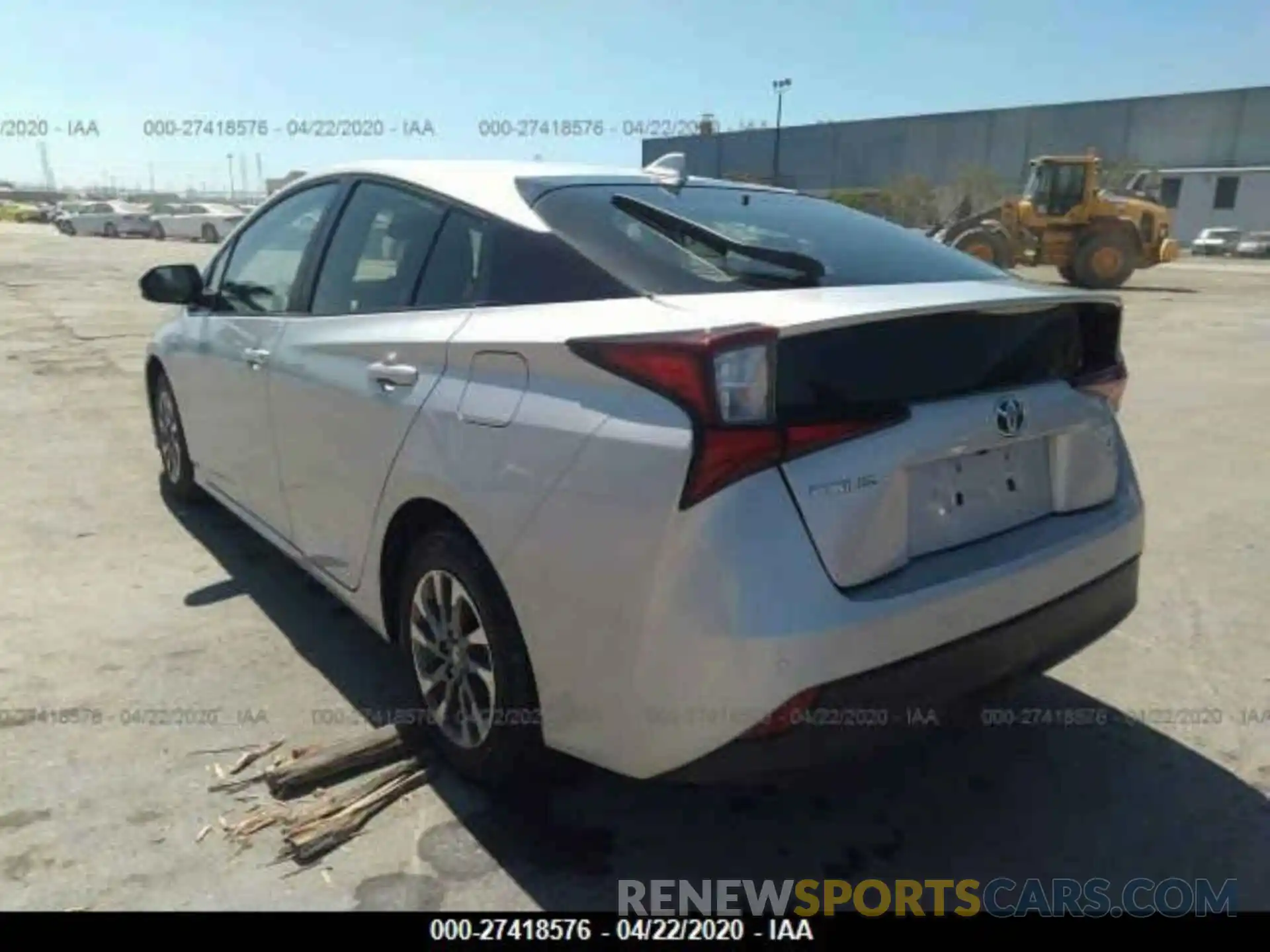 3 Photograph of a damaged car JTDKARFUXK3093339 TOYOTA PRIUS 2019