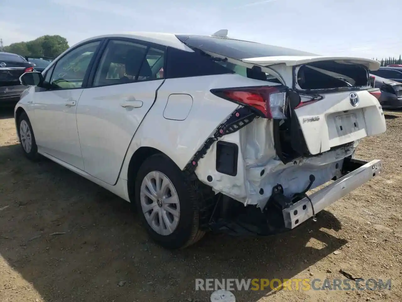 3 Photograph of a damaged car JTDKARFUXK3093485 TOYOTA PRIUS 2019