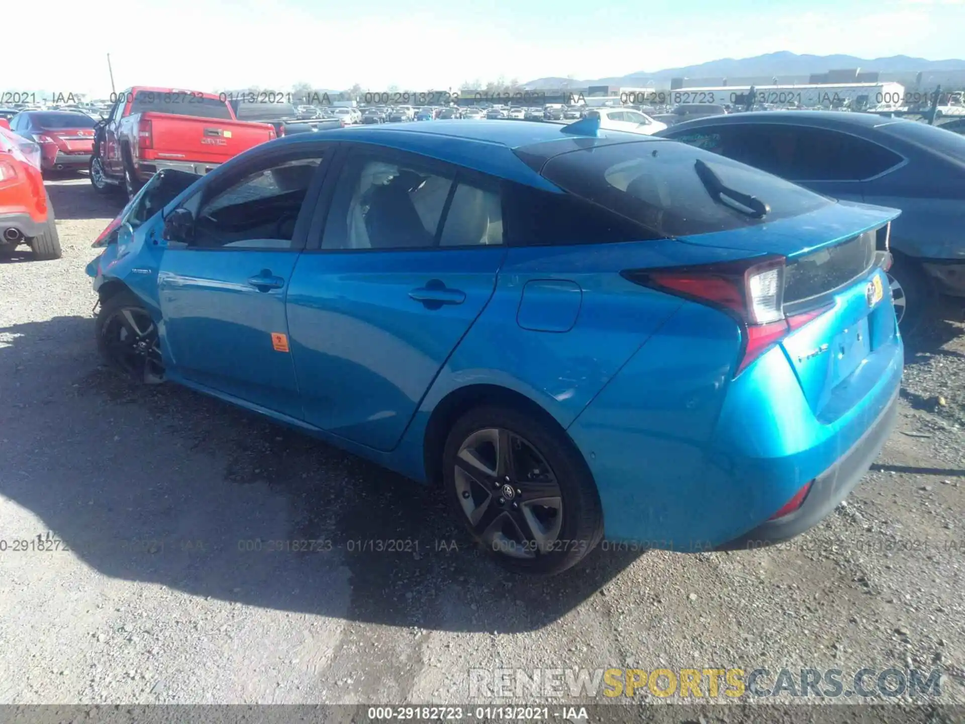 3 Photograph of a damaged car JTDKARFUXK3094796 TOYOTA PRIUS 2019