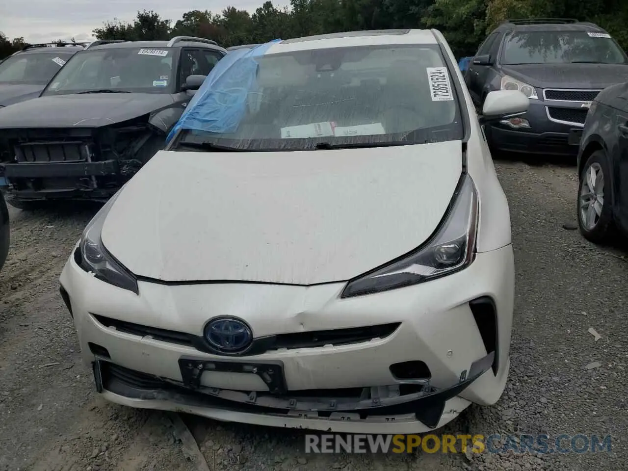 5 Photograph of a damaged car JTDKARFUXK3096130 TOYOTA PRIUS 2019