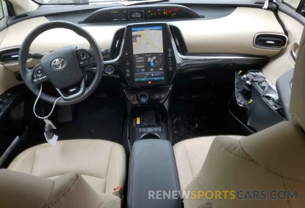 8 Photograph of a damaged car JTDKARFUXK3096130 TOYOTA PRIUS 2019